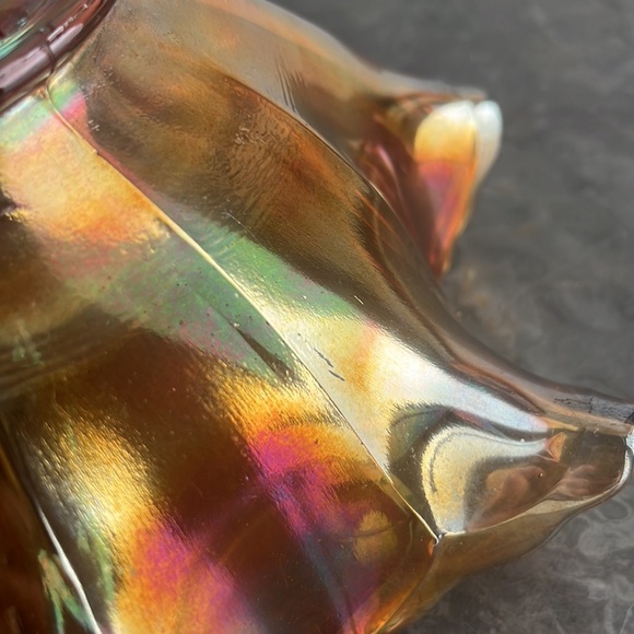 Carnival Glass 8 pointed bowl - Picture 15 of 17